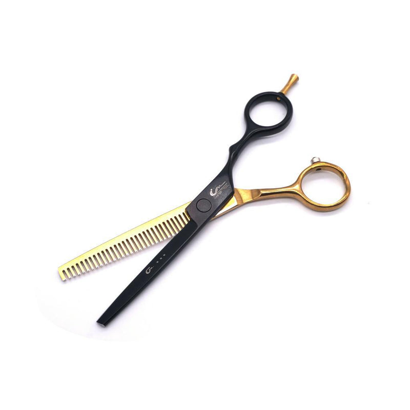 Tesoura Invertida Profissional Umi Com Lamina Pra Baixo Para Corte de Cabelo Pra Barbeiro e Cabelereiro.