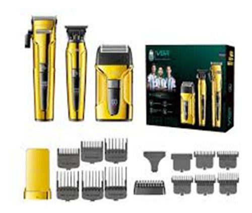 Kit 3 Maquinas Corte Acabamento Shaver Profissional Vgr V694