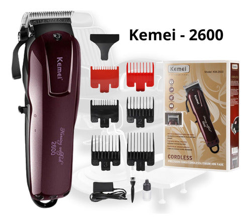 Kit Maquina Cortar Cabelo Tesoura Profissional E Acessórios