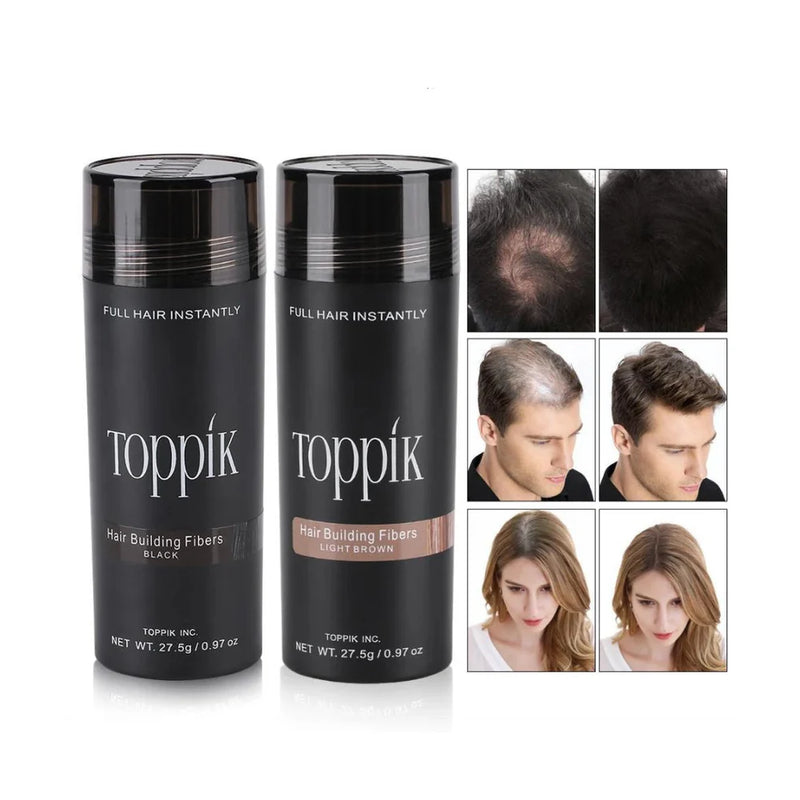 Fibra Capilar Preto Maquiagem para Cabelo 27.5g TOPPIK FIBRA CAPILAR