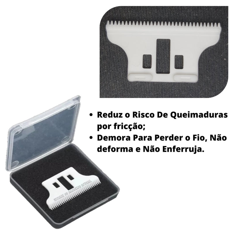 Lâmina Cerâmica Detalier Para Máquina De Acabamento Kemei