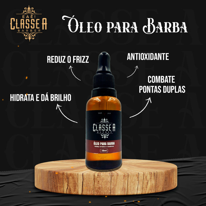 Kit 12x Óleo Para Barba 30ml Classe A  Possui Hidratantes e Fortalece Os Fios Profissional