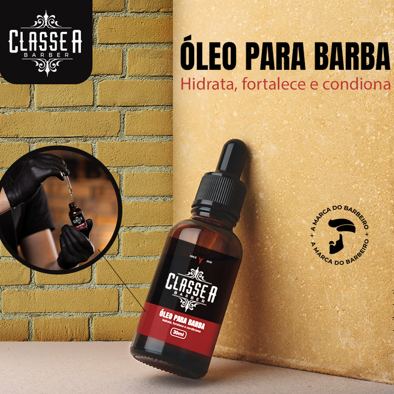 Kit 12x Óleo Para Barba 30ml Classe A  Possui Hidratantes e Fortalece Os Fios Profissional