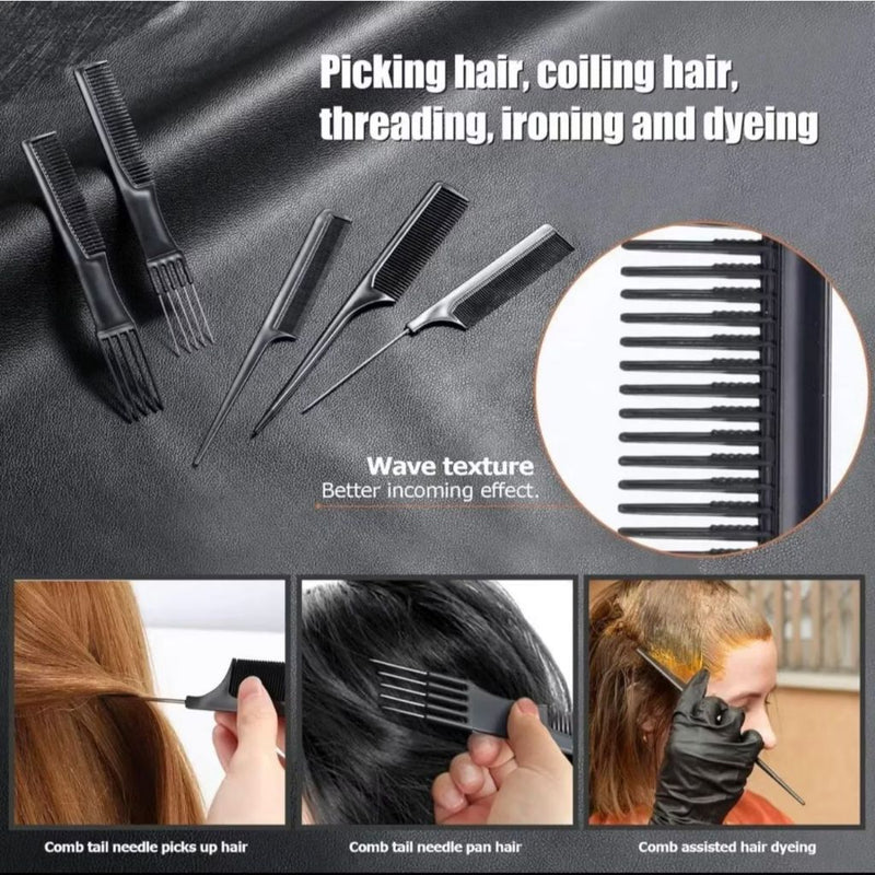 Kit com 10 Pentes Profissional para cabeleireiro