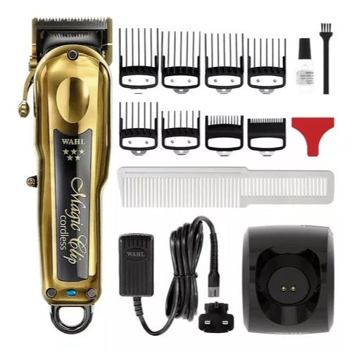 KIT DE MÁQUINAS MAGIC CLIP CORDLESS GOLD E DETAILER CORDLESS GOLD - WAHL