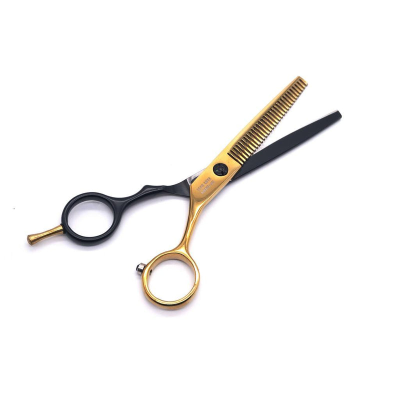 Tesoura Invertida Profissional Umi Com Lamina Pra Baixo Para Corte de Cabelo Pra Barbeiro e Cabelereiro.
