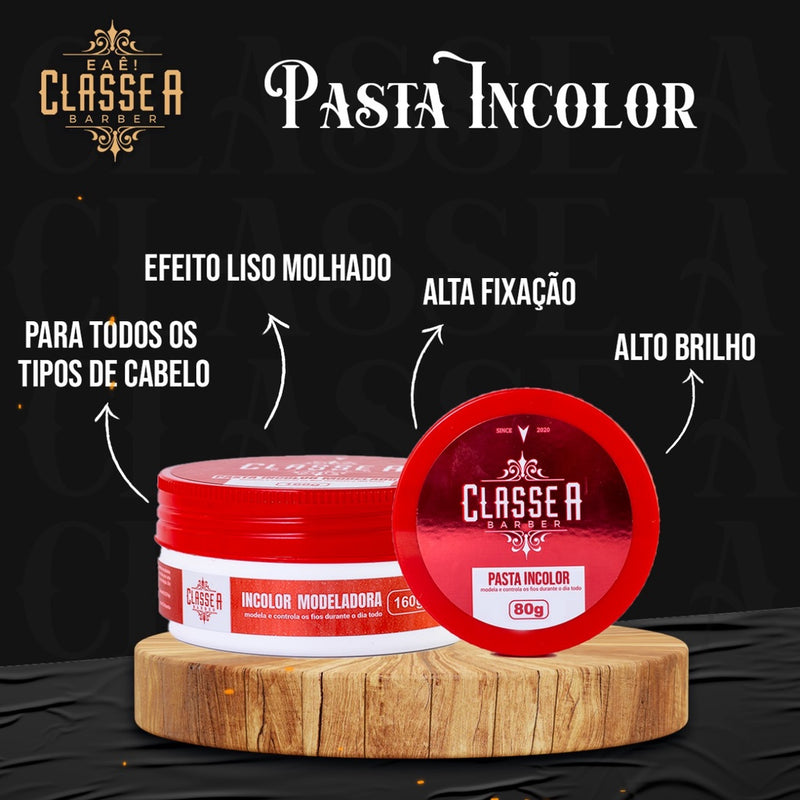 Kit 6x Pasta Modeladora Incolor 80g Classe A Efeito Molhado Controlar O Frizz Acabamento Profissional
