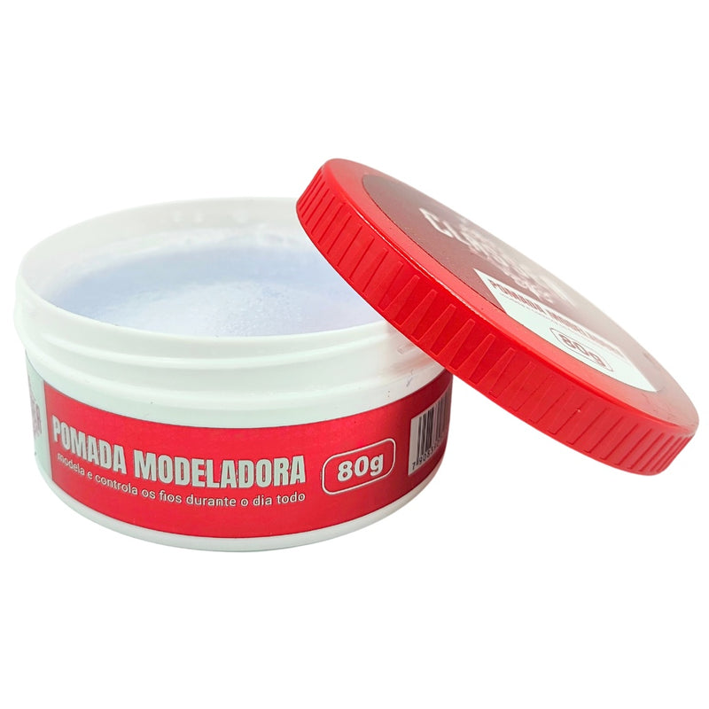 Kit 6x Pasta Modeladora Incolor 80g Classe A Efeito Molhado Controlar O Frizz Acabamento Profissional