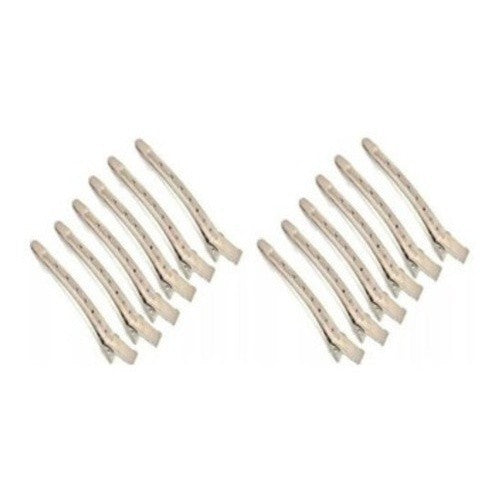 12 Clips Presilha D Bico Pato Metal Crocodilo Grampo Cabelo